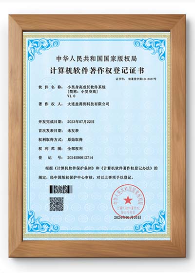 软件著作权登记证书
